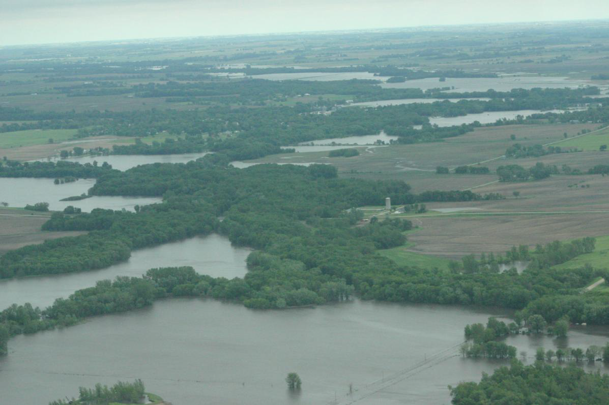 Iowa Civil Air Patrol Iowa flood image